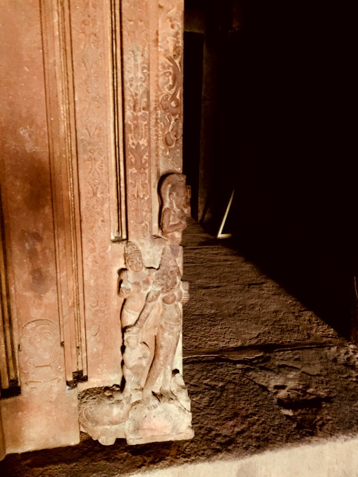 7th 8th century Garuda Brahma Temple, Navabrahma group, Alampur, Telangana India - 20