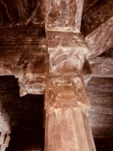 7th 8th century Garuda Brahma Temple, Navabrahma group, Alampur, Telangana India - 23