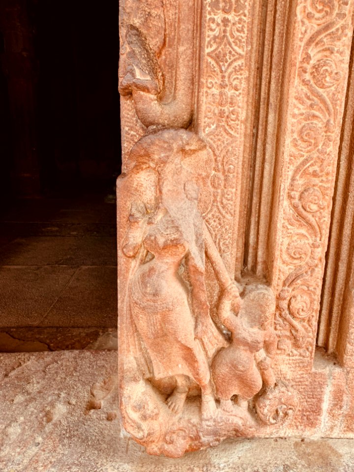 7th 8th century Garuda Brahma Temple, Navabrahma group, Alampur, Telangana India - 13