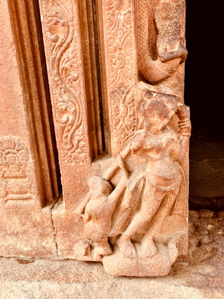 7th 8th century Garuda Brahma Temple, Navabrahma group, Alampur, Telangana India - 12
