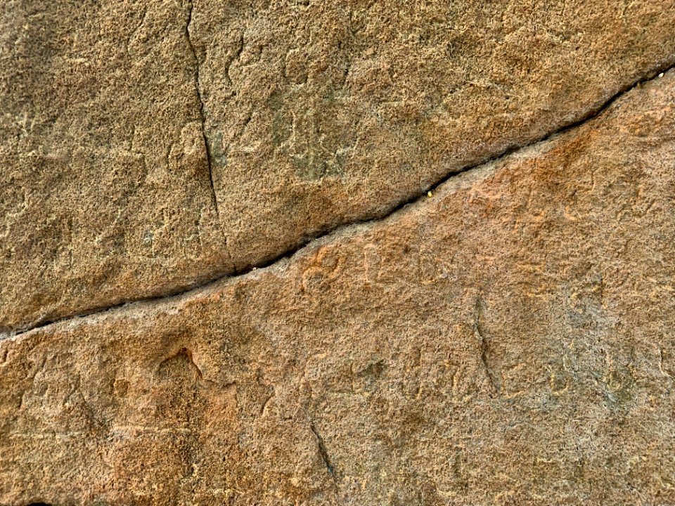 3rd-century BCE Jonnagiri Erragudi Yerragudi Asoka rock edict inscription, Andhra Pradesh India - 40