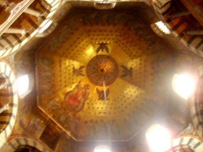 Aachen Kaiserdom Innen Kuppel 3
