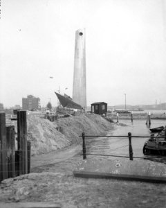Aanbouw koopvaardijmonument Rotterdam, Bestanddeelnr 908-3579