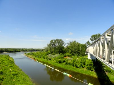 2018 Warszawa widok z kładki Żerańskiej, 4