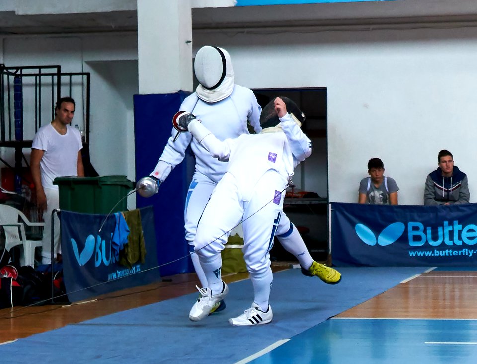 2nd Leonidas Pirgos Fencing Tournament. Touch for Giorgos Alvanos