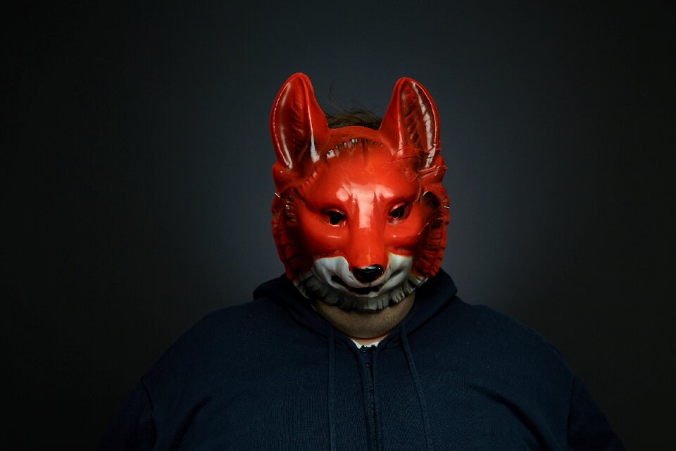 Mask fox mask man with a fox mask
