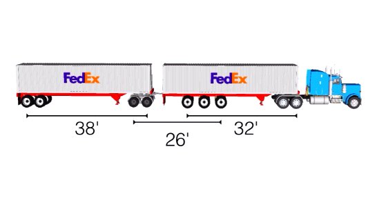 40ft container turnpike double