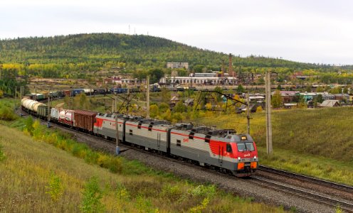 3ЭС5К-582, Russia, Irkutsk region, Gidrostroitel - Zyaba strech (Trainpix 206293)
