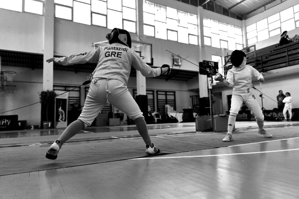 2nd Leonidas Pirgos Fencing Tournament. The fencer Persefoni Pantazidi