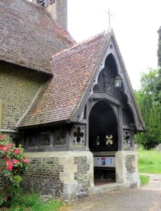 All Saints Church, Tilford Road, Tilford (June 2015) (Porch)