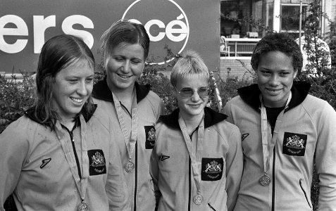 Alie te Riet, Veronica Stel, Jose Damen, Enith Brigitha 1973
