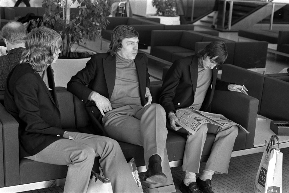 Ajax naar Madrid, Gerry Kleton, Jan Mulder en Johan Cruijff, Bestanddeelnr 926-3639