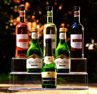 Alcohol various wine bottles photo