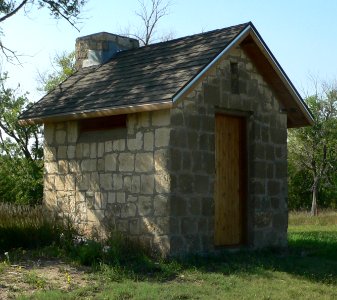 Agra Lake (Kansas) N outhouse 1