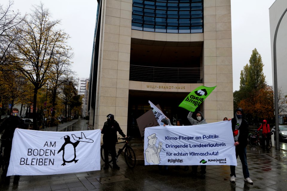 Abgehoben Klimaflieger demonstration 2020-10-30 03