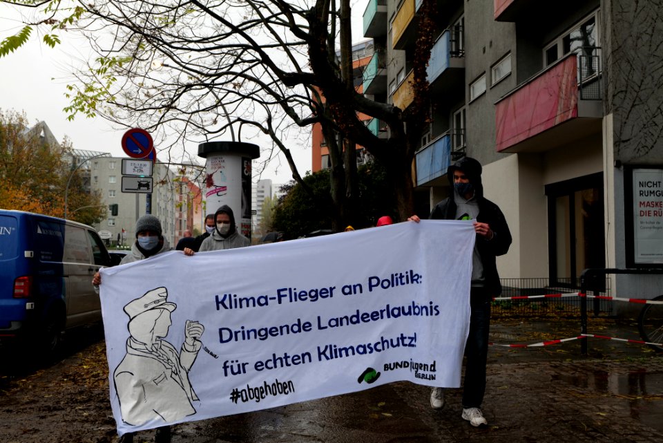 Abgehoben Klimaflieger demonstration 2020-10-30 22
