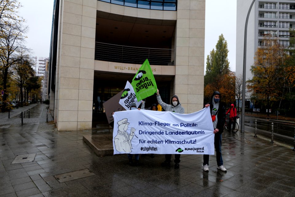 Abgehoben Klimaflieger demonstration 2020-10-30 01