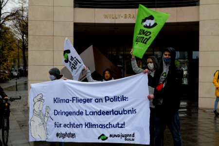 Abgehoben Klimaflieger demonstration 2020-10-30 11