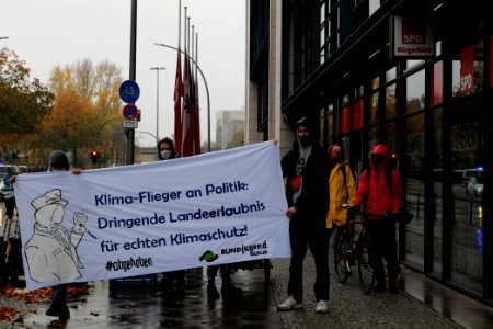 Abgehoben Klimaflieger demonstration 2020-10-30 17