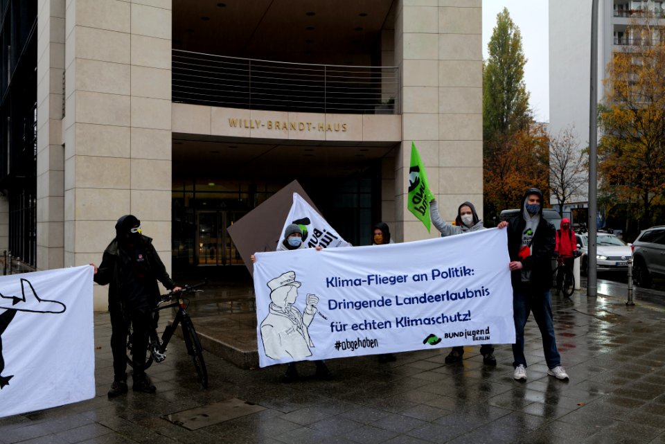 Abgehoben Klimaflieger demonstration 2020-10-30 12