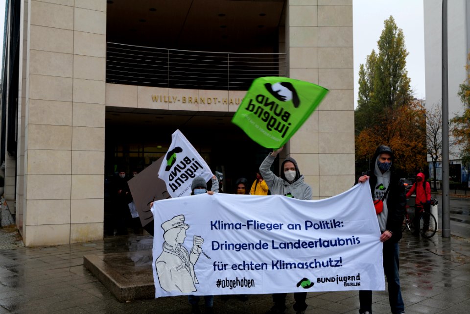 Abgehoben Klimaflieger demonstration 2020-10-30 02
