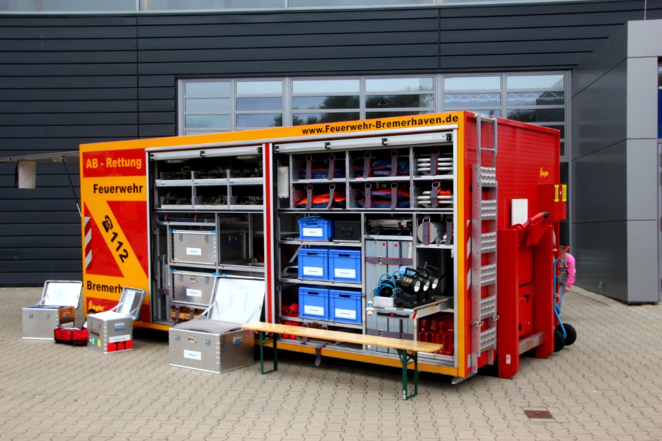 Abrollbehälter AB-12-Rettung, Feuerwehr Bremerhaven, Jubiläumsfeier 125 Jahre Feuerwehr Bremerhaven