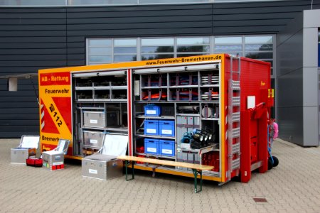 Abrollbehälter AB-12-Rettung, Feuerwehr Bremerhaven, Jubiläumsfeier 125 Jahre Feuerwehr Bremerhaven