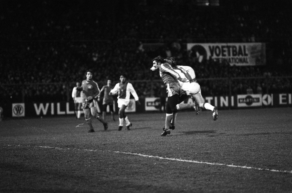 Ajax tegen RC Straatsburg ( Europa Cup I ) spelmomenten, Bestanddeelnr 930-7318