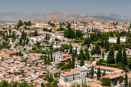Albaizin from Generalife, Granada, Spain photo