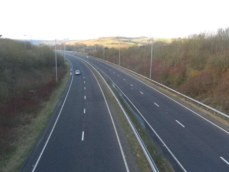 A27 Brighton Bypass near A23 Junction, Patcham (December 2012)