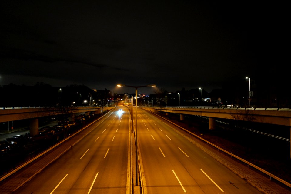 A103 from Joachim-Tiburtius-Brücke at night 2021-01-08 01