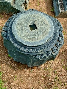 A display of Hindu and Jain temple ruins, Warangal Fort Park and Museum, Telangana, India - 103