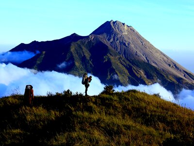 Hikers savannah central java photo