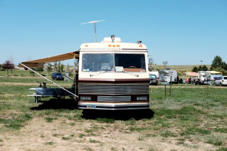 1982 Apollo 3300 IB motorhome during 2019 Vintage Camper Trailer Rally at Cam-Plex in Gillette, Wyoming (3)