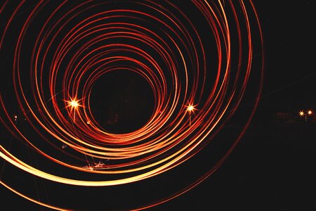 Dark light show