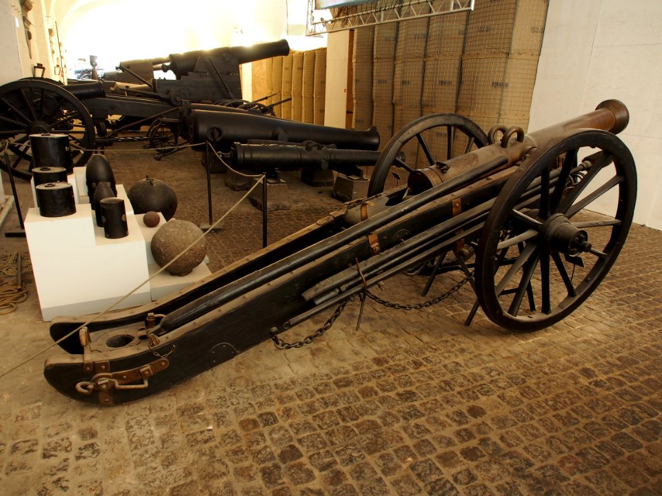 1849 Sachsen 12 pounder bronze cannon at the Royal Danish Arsenal Museum (Copenhagen), pic2