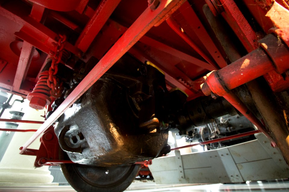 1899 Siemens & Halske Lokomotive - Unterboden (Verkehrsmuseum Dresden) 2