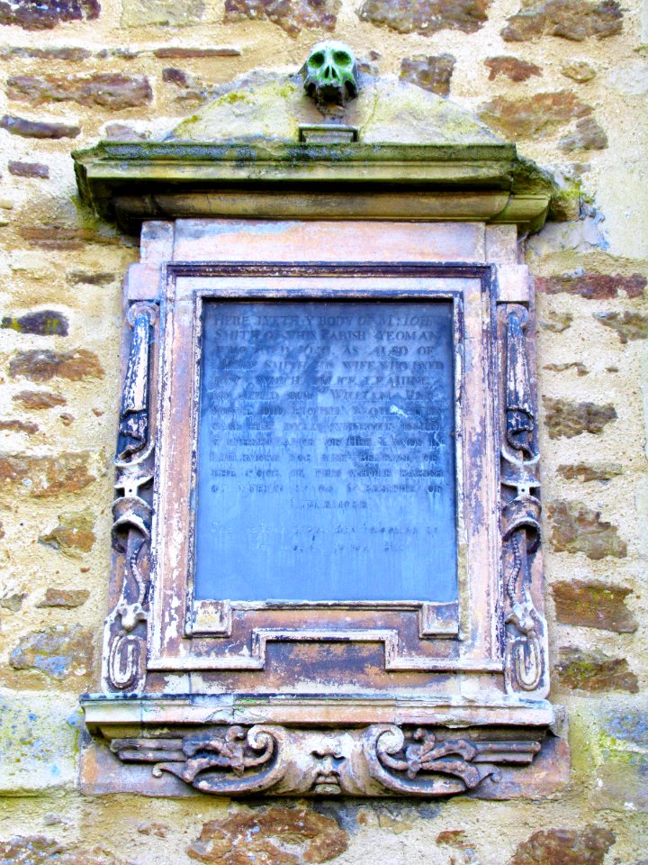 17th century memorial tablet, St Mary, Iffley