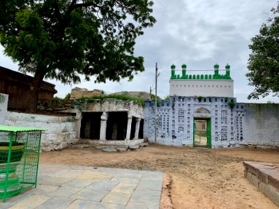 17th century Shah Ali Pedda Dargah and fort built on Navabrahma Temples, Alampur, Telangana India - 8