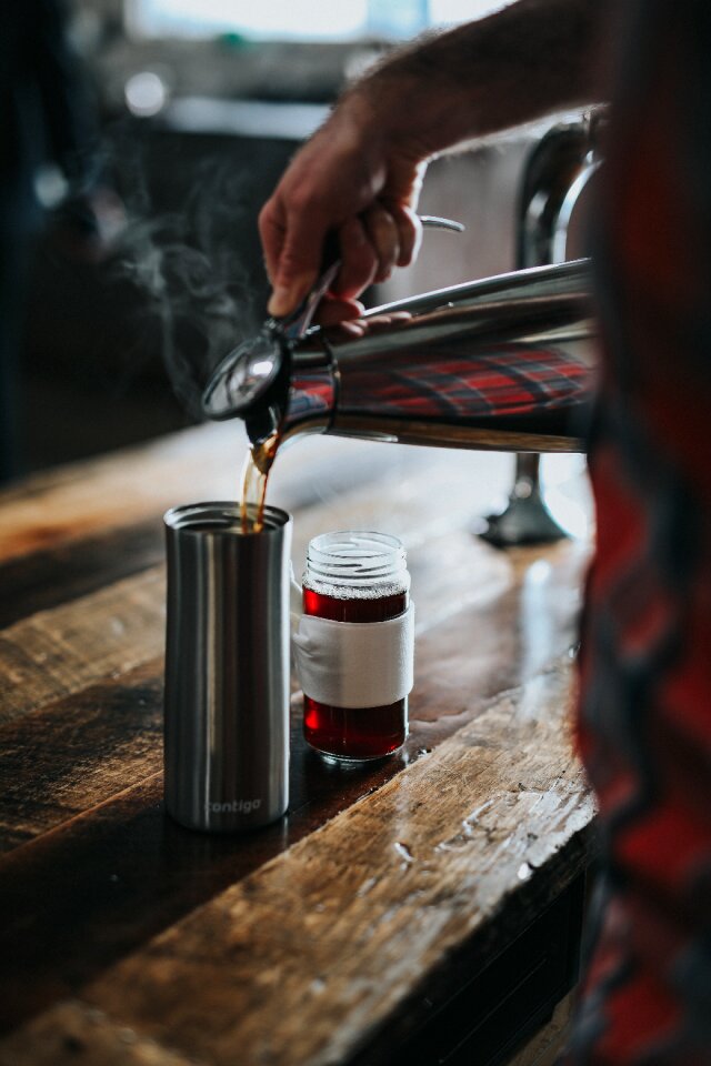 Tea drink vacuum flask