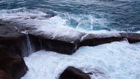 Waves storm blue storm photo