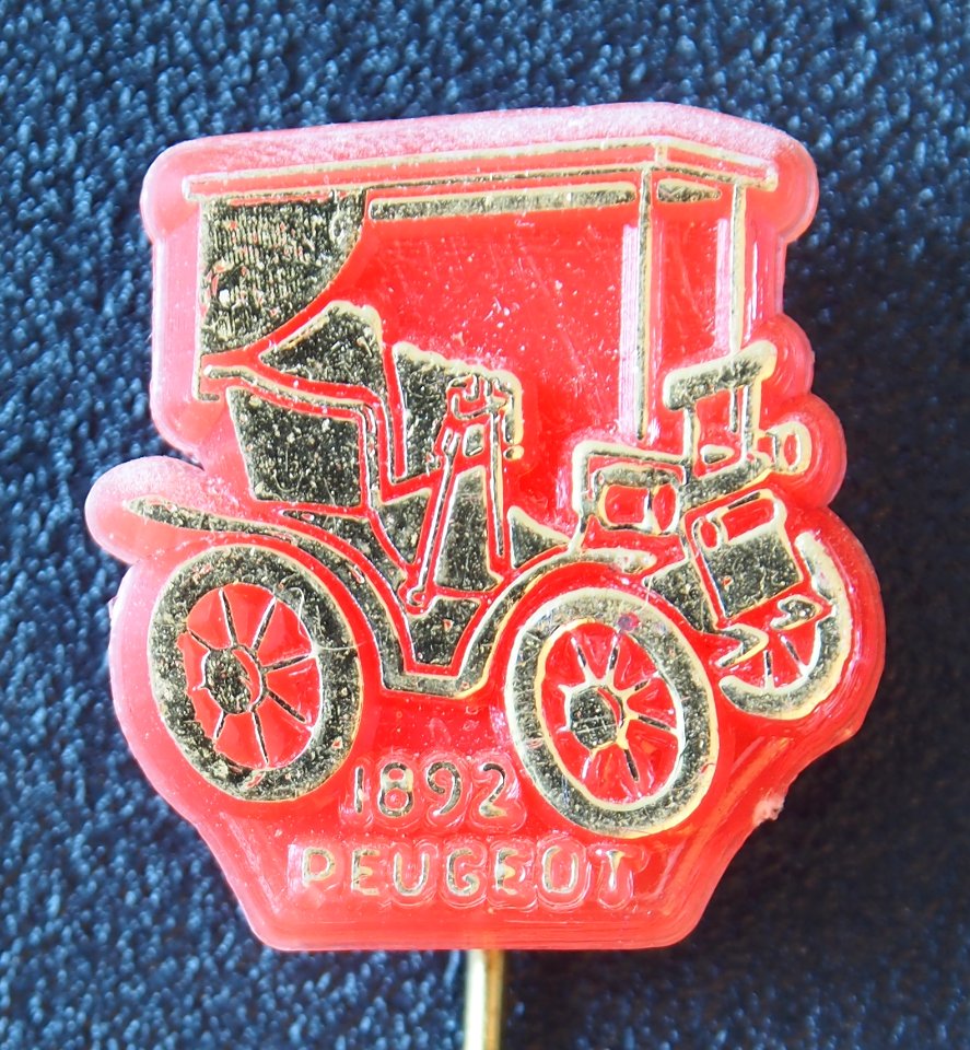 1892 Peugeot, reclame speldje