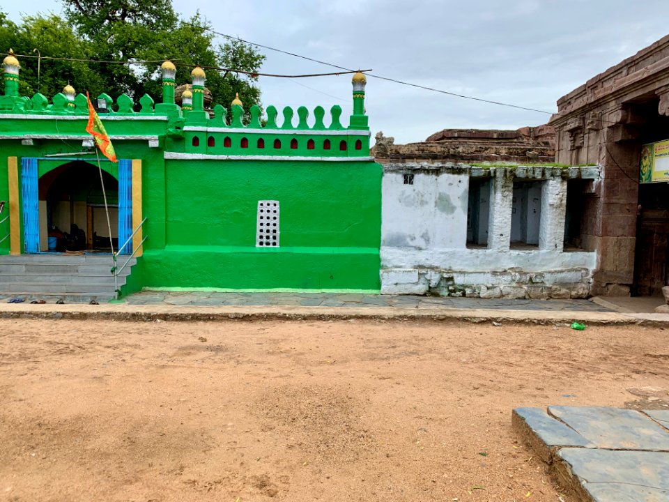 17th century Shah Ali Pedda Dargah and fort built on Navabrahma Temples, Alampur, Telangana India - 4