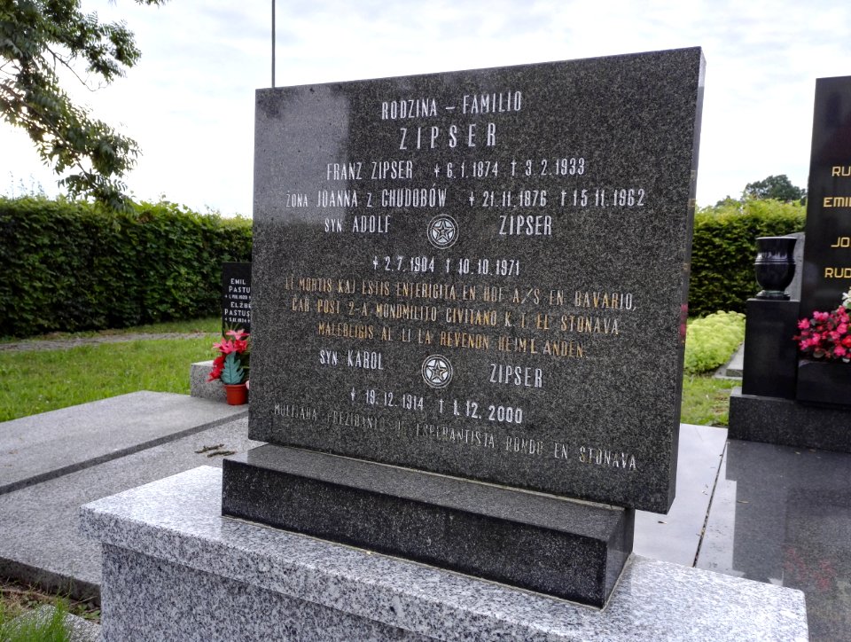 2017 Epitafo de Karel Zipser (Stonava)