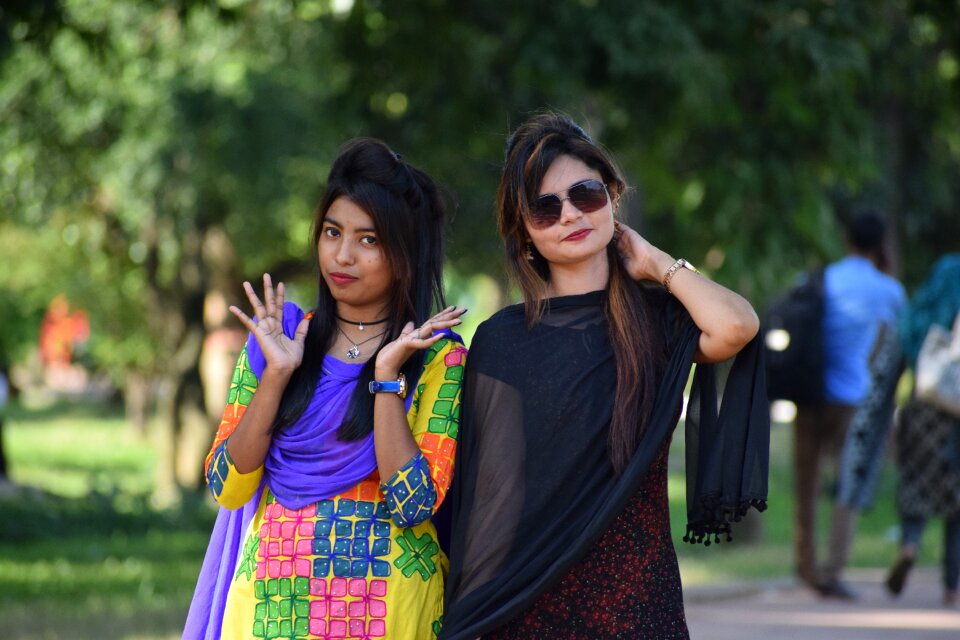 Fashion green fashion green model