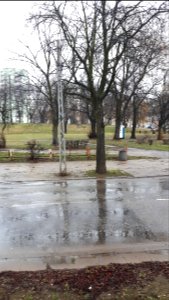 20200221 085727 Park Staromiejski w Łodzi, Ulica Polnocna February 2020