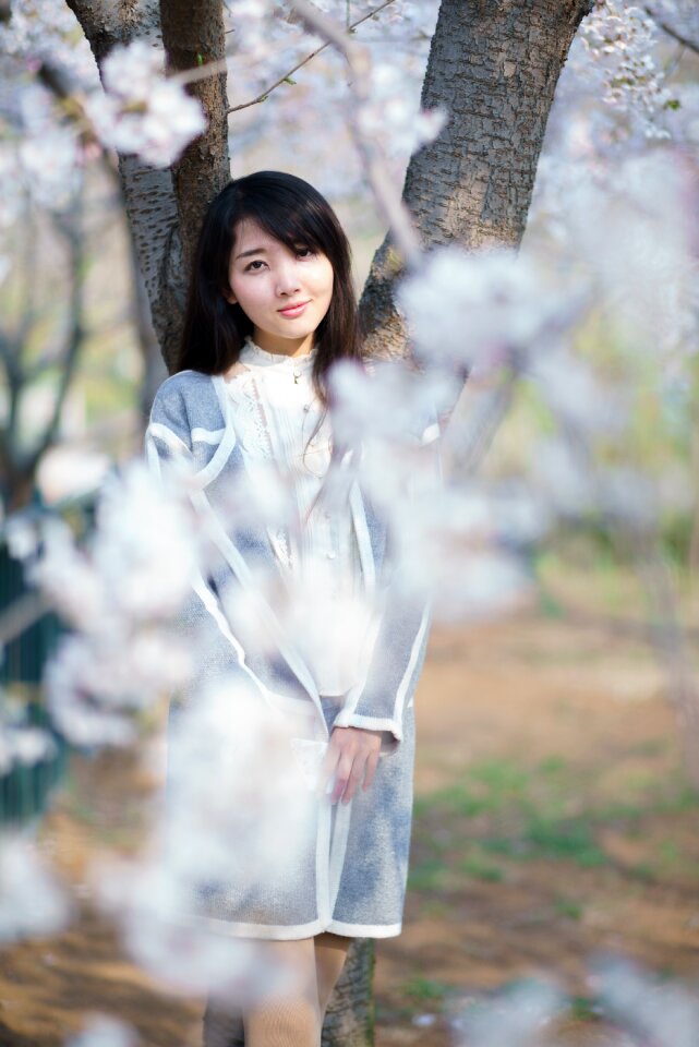 Girls cute spring