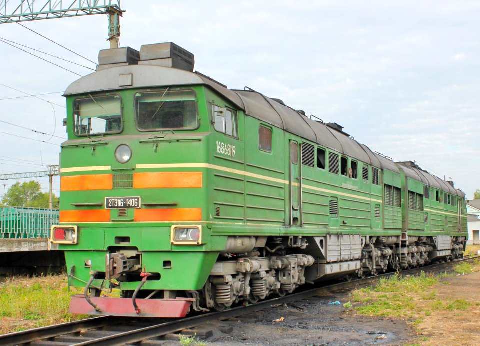 2ТЭ116-1406, Russia, Moscow region, Volokolamsk station (Trainpix 109256)