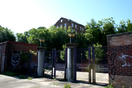 2015-05-15 Morris Brown College Gaines Hall from Herndon Stadium 1