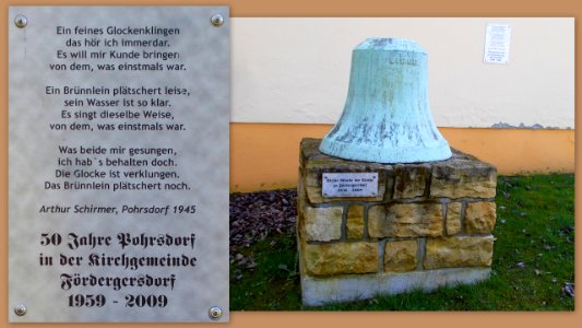 2016 Pohrsdorf Kleine Glocke am Spritzenhäuschen